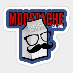 Moostache Gallon size Sticker